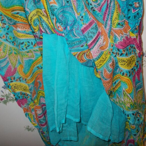 Bright Turquoise Jackpot summer halter dress in L/XL - Picture 5 of 6